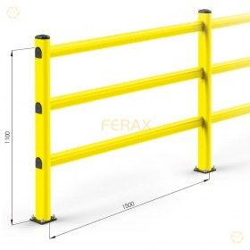 Tramos estándar de L1500xH1100 mm (sistema modular flexible)