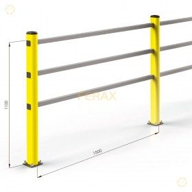 Tramos estándar de L1500xH1100 mm (sistema modular flexible)